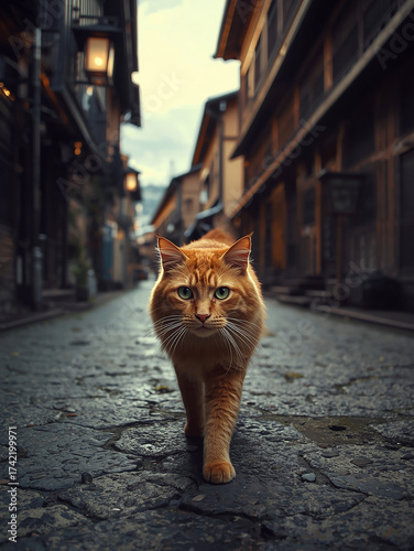 walking ginger cat 4