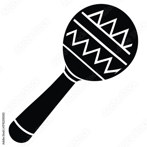 maracas Silhouette Icon Vector Art
