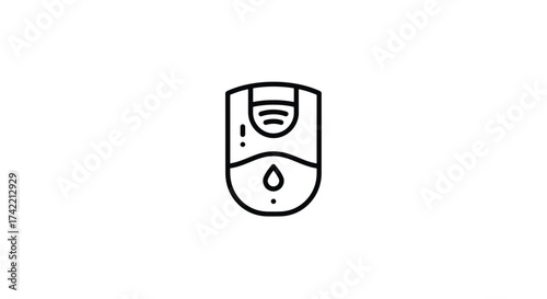 Automatic Hand Sanitizer Dispenser Icon for Hygiene and Health.