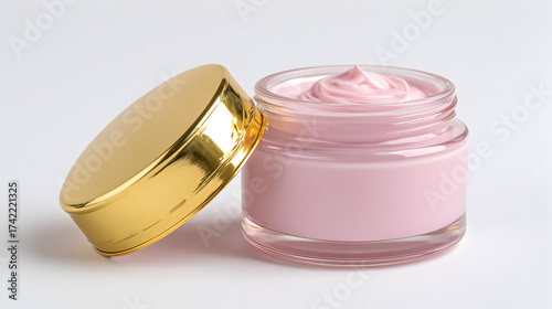 White Face Cream Jar isolated on transparent background Remove png