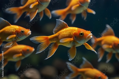 goldfish in aquarium