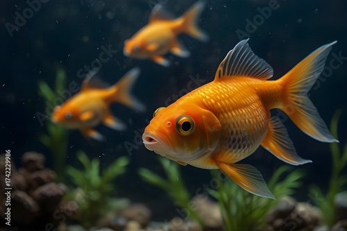 goldfish in aquarium