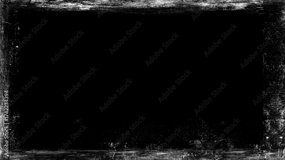 Obraz premium Overlays screen border. Vintage old grunge frame overlays texture.