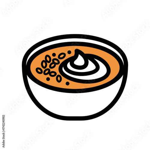 Delicious bowl of hummus with tahini and olive oil a tasty Middle Eastern dish.