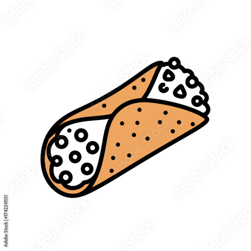 Delicious Italian pastry with creamy filling a delightful dessert treat.