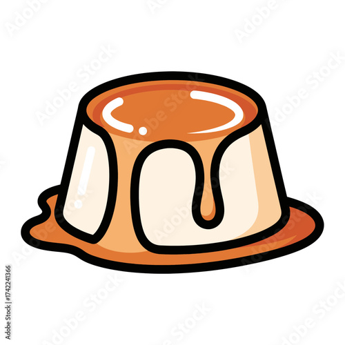 Delicious caramel flan dessert with sweet sauce a delightful treat.