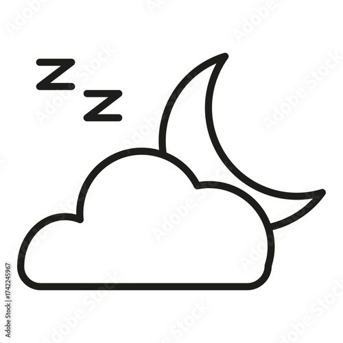 night vector icon
