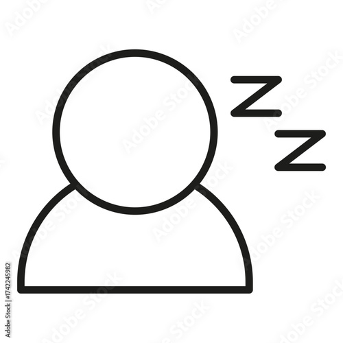 sleep vector icon