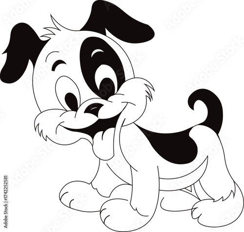 Cute Cartoon Puppy