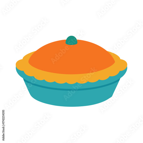 Wallpaper Mural vector illustration of a pie dish Torontodigital.ca