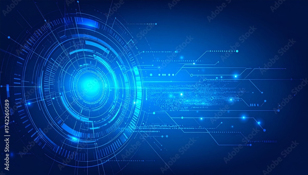 Obraz premium Abstract technology background, vector illustration