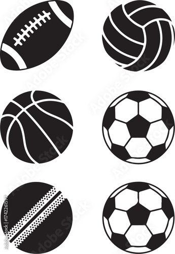 Diverse sports balls collection for active lifestyle and play