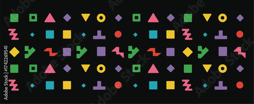 Abstract geometric brutal shapes pack, modern vector isolated forms, creative design elements, contemporary minimal art set, digital illustration collection for artistic, branding, and creative projec