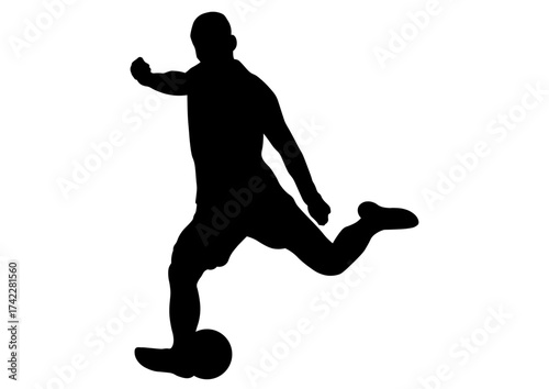 サッカー選手のシルエット40
