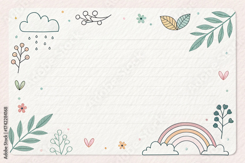 greeting card with flowers