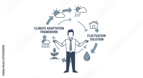 Climate Adaptation Framework and Fluctuation Solution for Environmental Sustainability.