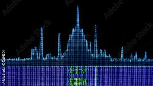Spectrogram of a radio station signal