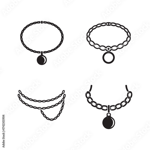Belly Chain Solid Accessory Icons
