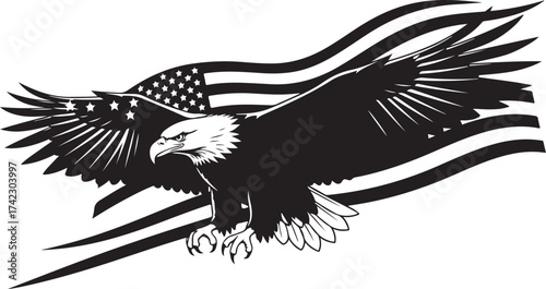 Eagle american flag patriotic symbol