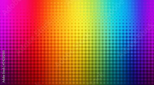 Abstract rainbow gradient background with a dotted pattern effect
