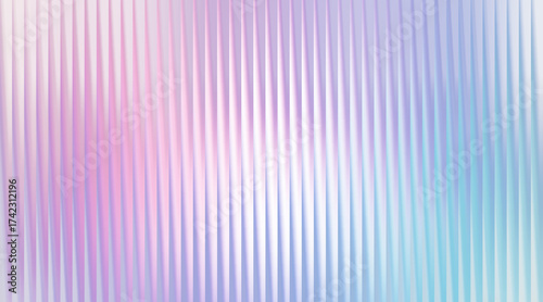 Abstract pastel colored ribbed glass texture background with soft light