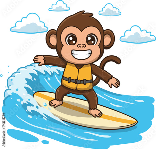 Surfing Monkey