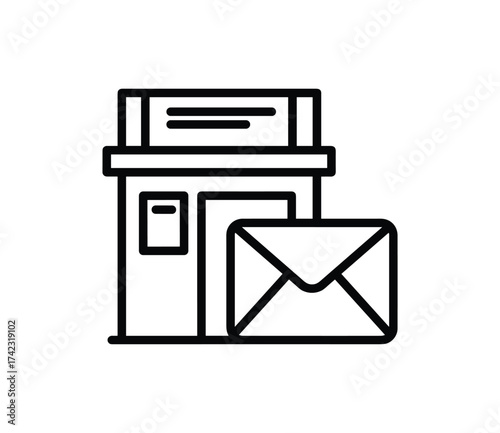 Post office mail icon