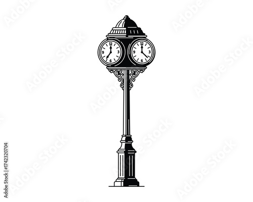Vintage Street Clock