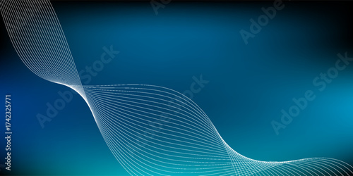 Blue and green gradient mesh abstract background with blended lines nice for wallpaper or banner