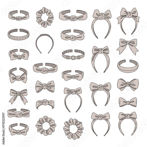 A collection of delicate hair accessories for everyday styling.