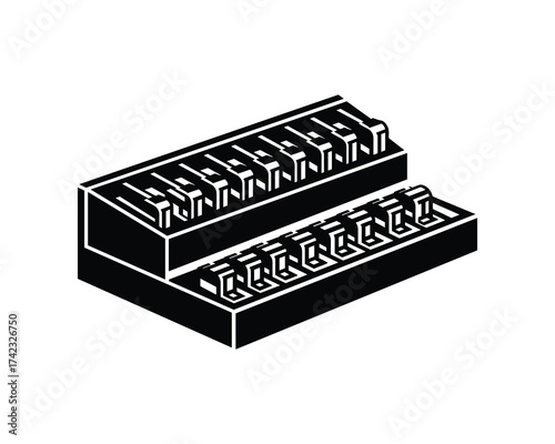 Isometric Slider Control Panel