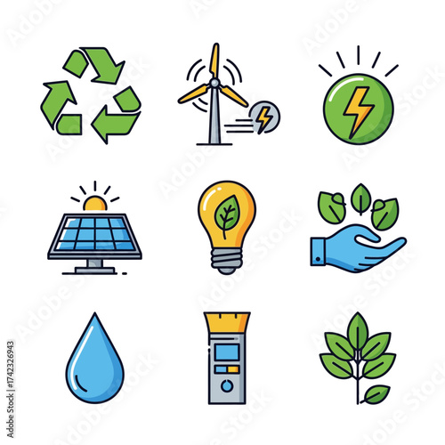 Green energy renewable sustainability ecofriendly environment conservation recycling solar wind water power electricity nature leaf plant ecology climate change future innovation technology clean reso