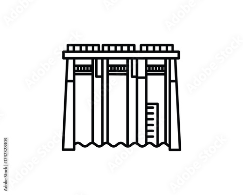 Hydroelectric Dam Icon