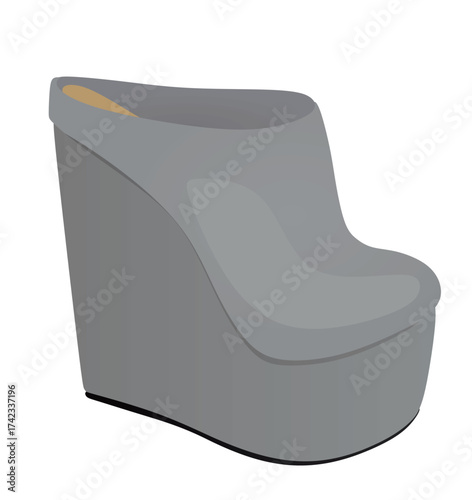 Woman ankle boot. vector illustration	