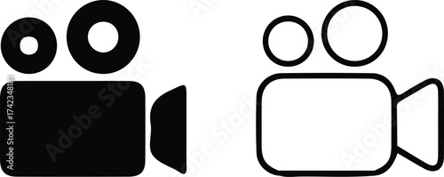 video camera icon sign vector
