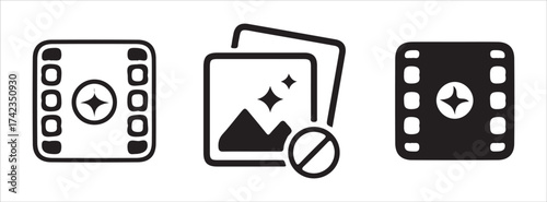 Image editing and upload interface symbols