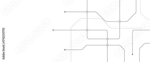 Vector digital tech line pattern design with crossed lines and dots.