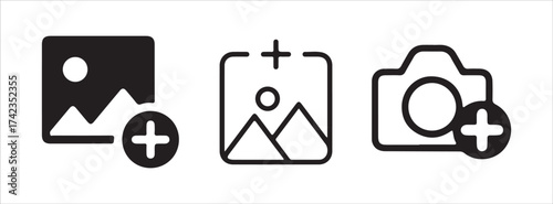 Image creation and upload minimal icons