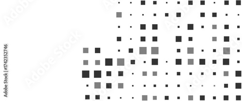 Vector modern abstract technology style geometric squares pattern