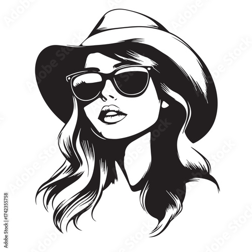 girl with sunglasses