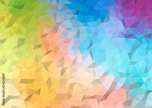 abstract colorful low poly background, abstract geometric background, abstract triangle background