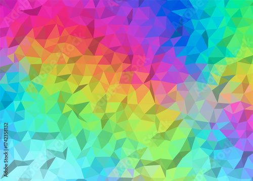 abstract colorful low poly background, abstract geometric background, abstract triangle background