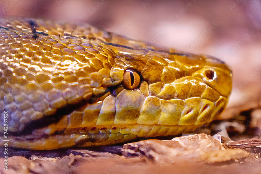 Fototapeta premium close up of a python snake