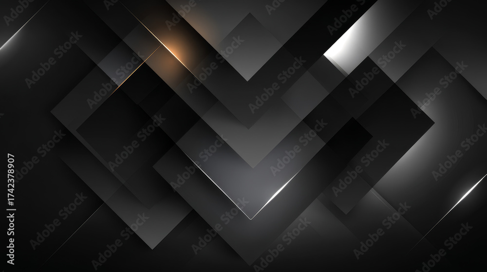 Obraz premium Art object for Black Friday, sales and promotions with a dark, black, colorful and effective theme. Luxury picture for advertising goods on the day of big discounts. Abstract background