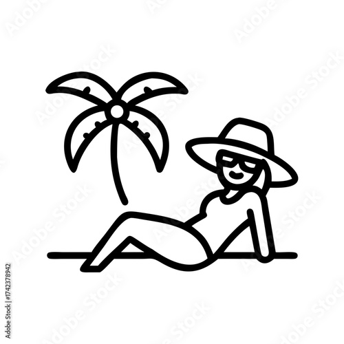 man on the beach
