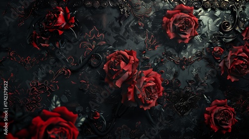 red rose background