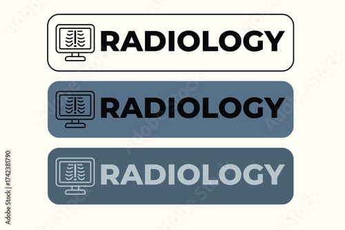 Radiology Room Sign Vector Icon