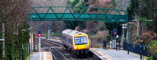 Photos passenger commuter suburban railway train west midlands england uk