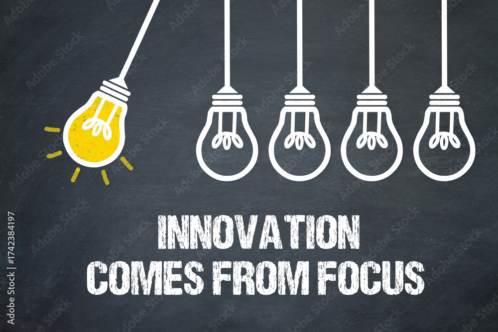 Fototapeta premium Innovation comes from focus