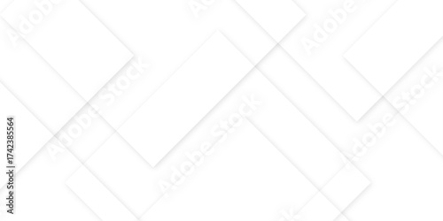 Abstract white background design with layers of textured white transparent material in triangle and squares shapes. White color technology concept geometric line vector white light grey background.	
